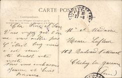 Champigny CPA Je vous envoie ces fleurs Fantaisie Souvenir de la bataille