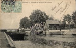 Charenton CPA Locks of the Marne in the Seine