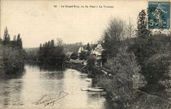 CPA Le grand bras vu du pont a la Varenne