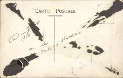 CPA Cycles Cycling cycling Real photo Road of German St in bush hammer (78) 1914