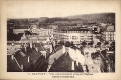 Belfort CPA Panoramic View taken of the church Saint Christophe