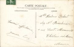 CPA Phantasie-sprechen reizend Jungen-Kindblumen fur mich