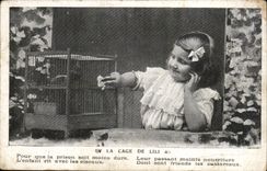 CPA Phantasie-Kind der Rahmen von Lili (Vogelvogel)