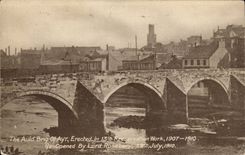 The United Kingdom Great BRitain CPA the Auld Brig off Ayr Erecetd in 13th reopend by Lord Rosebery 1910