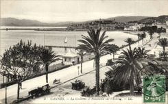 Cannes CPA the small cross and the panorama of Esterel
