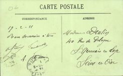 Cannes CPA the small cross and the panorama of Esterel