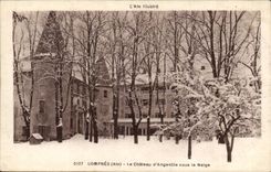 Lompnes CPA the castle of Angeville under snow