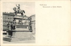 Italia - Italy - Italie - Torino - Monumento a Carlo Alberto - CPA 