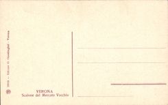 Italia - Italy - Italy - Verona - Scalone del Mercato Vecchio - CPA