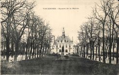 Vincennes CPA Public garden of the Town hall