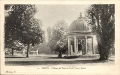 Melun CPA Castle of Vaulx Penil (seen park)