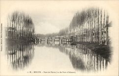 Melun CPA Bridge of stone (seen bridge of Almont