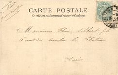 Paris CPA L'arc de triomphe du CArrousel et ajrdin des Tuileries