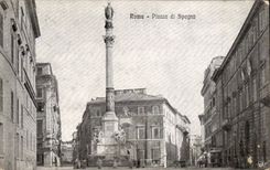 Italy Italia Roma CPA Piazza di Spagna