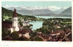 Suisse CPA Thoune et les Alpes