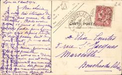 Lyon CPA Places Republic and Carnot Monument