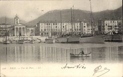 Nettes CPA gesehen vom Port (Boote)