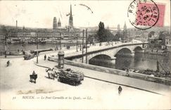 Rouen CPA the bridge Crow and quays