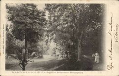 Mantes La Jolie CPA Middle-class the Brieussel public garden