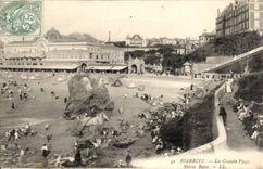 Biarritz CPA La grande plage Maree basse
