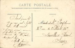 CPA Militaria Ecoles has fire a battery dissimulee (militaria)