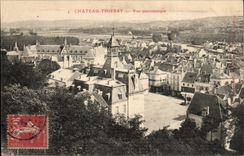 Castle Thierry CPA Panoramic View