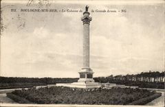Boulogne on Sea - the Column of the Large army - CPA