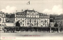 Switzerland Luzern CPA Schweizerhof Hotel