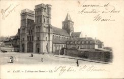 Caen CPA die Abtei mit den Damen