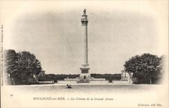 Boulogne on sea CPA the column of the large army