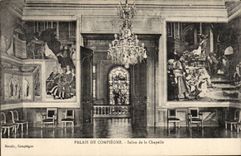 CPA Gaumen des Compiegne Wohnzimmers der Wolbung