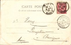 Reims CPA the cathedral the large gate