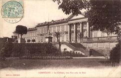 Compiegne - das Schloss gesehen von einer Ecke des Parks - CPA