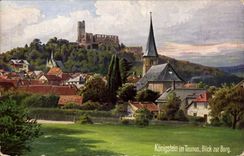 Germany - Deutschland - koenigstein im Taunus - Blick zur Burg - CPA
