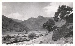 The United Kingdom Great Britain CPA Landgale Valley and pikes Herbert and sounds