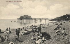 The United Kingdom Great BRitain CPA The beach Folkestone