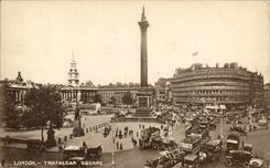The United Kingdom Great BRitain CPA London London Trafalgar public garden