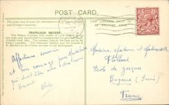 The United Kingdom Great BRitain CPA London London Trafalgar public garden