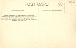 The United Kingdom Great Britain CPA London London Bank and Royal Exchange