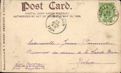 The United Kingdom Great Britain CPA Sunset one Mount Hood