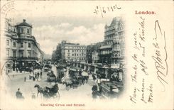 England - England - London - Charing Cross-country race year Strand - CPA