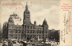 Scotland - Scotland - Glasgow George Municipal Public garden and Buildings - CPA