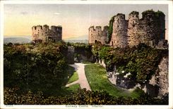 The United Kingdom Great BRitain CPA Conway castle interior