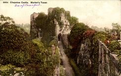 The United Kingdom Great BRitain CPA Chepstow castle Beaufort Marten' S tower