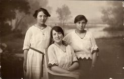 Real photo Folklore young women
