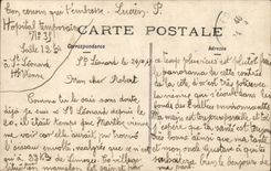 Real photo military Militaria Hospital Temporary St Leonard High Vienna Limoges TOP