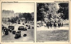 England - England - London - London - The Marble Arch - Rotten Row - Car - CPA