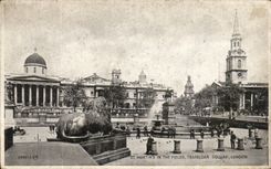 England - England - London - London - St Martin' S in the Fields - Trafalger Public garden - CPA