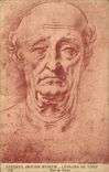 England - England - London - London - British Museum - Leonard de Vinci - Head of Old man - CPA