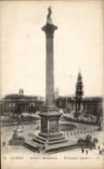England - England - London - London - Nelson' S Monument - Trafalger Public garden - CPA